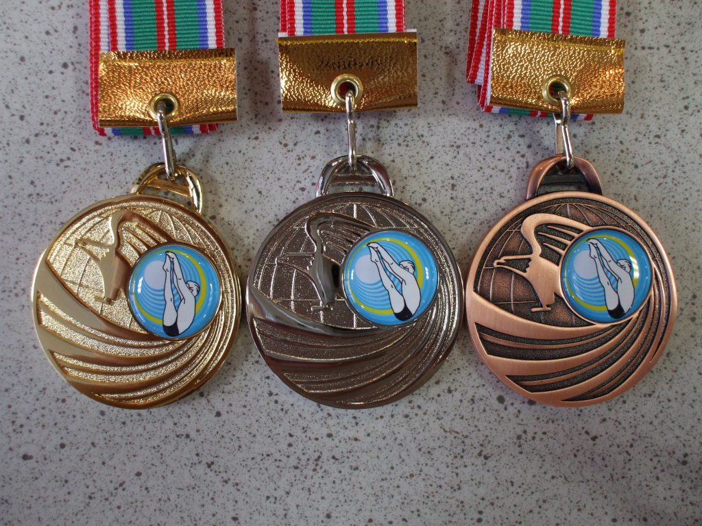 水泳飛込競技のメダル
